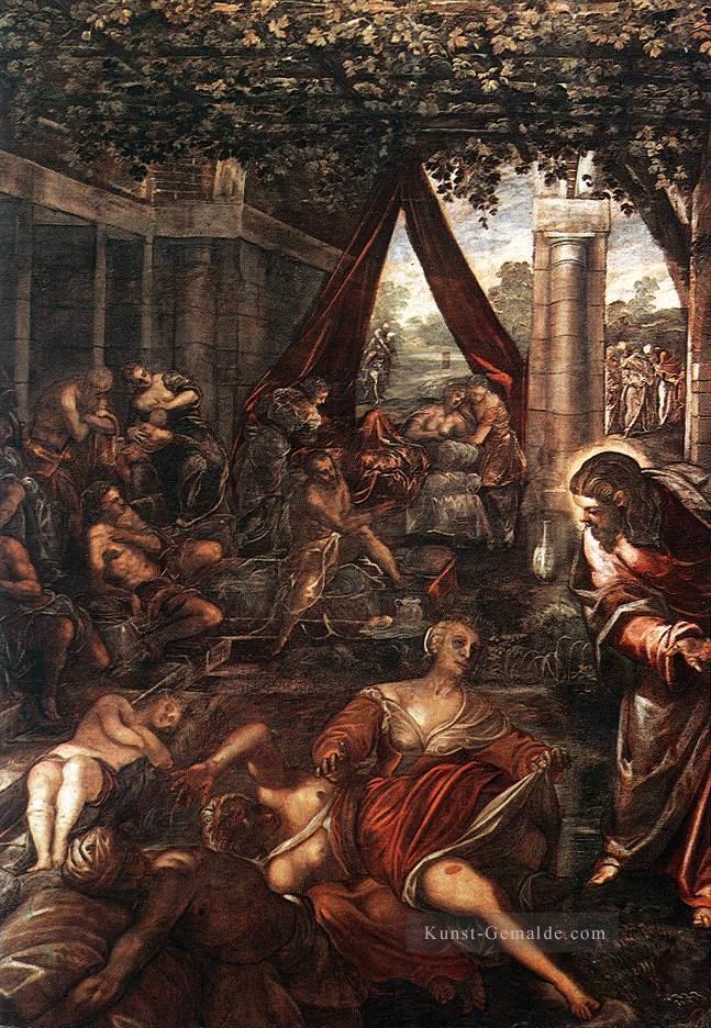 La Probatica Piscina Italienische Renaissance Tintoretto Ölgemälde